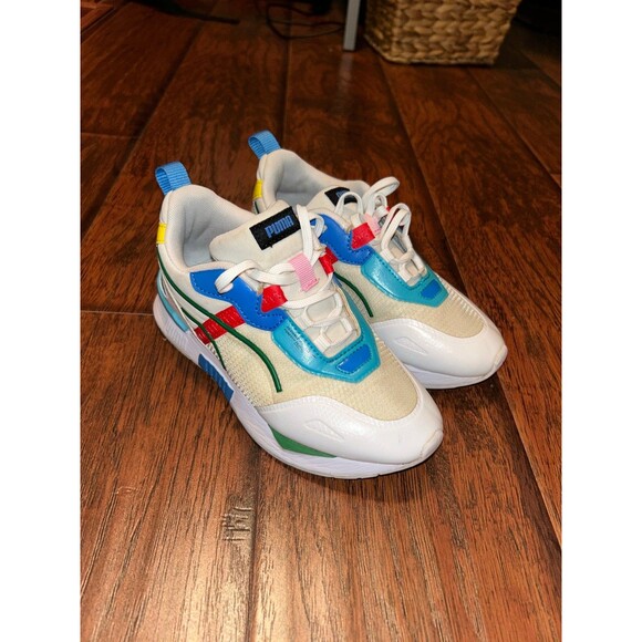 Puma Mirage Tech Game White Multicolor Green Blue size 1 - Picture 3 of 3